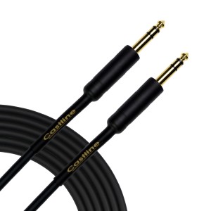 Castline Gold 1/4" TRS Straight Balanced Stereo Patch Cable Mogami W2549