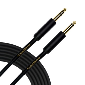 Castline Gold 1/4" TRS Straight Balanced Stereo Patch Cable Mogami W2549