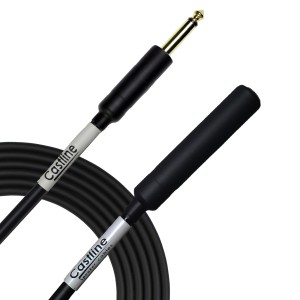 Castline Gold 1/4 TS to 1/4 TS Female Speaker Cable Mogami W3082