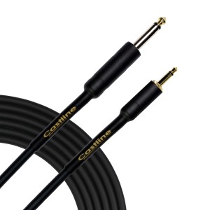 Castline Gold 1/4" TS to 3.5 mm TS Straight Unbalanced Patch Cable Mogami W2524