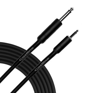 Castline Silver 1/4" TS to 3.5mm TS Straight Unbalanced Patch Cable Mogami W2582