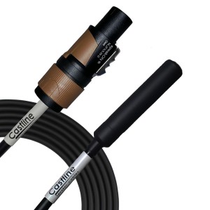 Castline Gold 1/4 TS Female to 2 pole Neutrik SpeakON Speaker Cable Mogami W3082