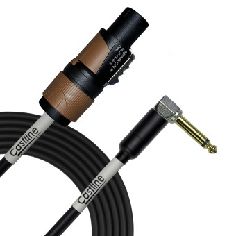 Castline Gold 14 TS Right Angle to 2 pole Neutrik SpeakON Speaker Cable Mogami W3082