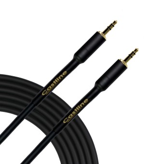 Castline Gold 3.5mm TRS Straight Balanced Stereo Patch Cable Mogami Neglex 2549