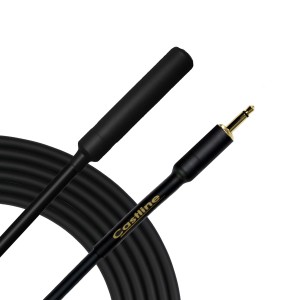 Castline Gold 3.5mm TS Straight to 1/4 TS Female Unbalanced Patch Cable Mogami W2524