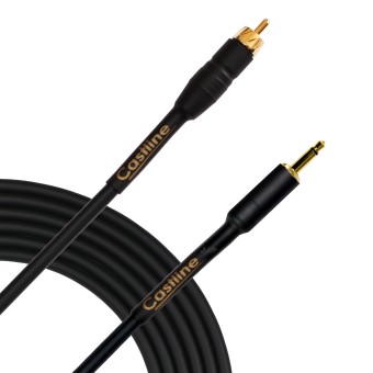 Castline Gold RCA to 3.5 mm TS Audio Patch Cable Mogami W2549