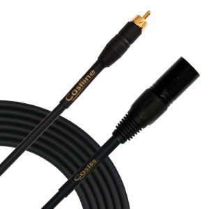 Castline Gold RCA to XLR male/female Audio Patch Cable Mogami W2549