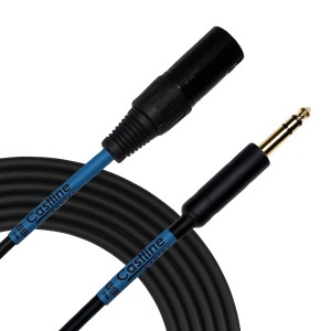 Castline Gold AES/EBU DMX XLR to 1/4 TRS Digital Audio Cable 110 Ohm Mogami W3080
