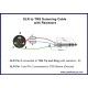  Castline Silver 1/4 TRS to XLR male/female Mogami w2582 Stereo to Mono Summing Cable with Resistors