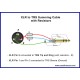Castline Gold 1/4 TRS to XLR male/female Mogami Neglex w2549 Stereo to Mono Summing Cable with Resistors