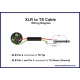 Castline Silver XLR male/female to 1/4
