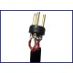 Castline Gold Balanced with RESISTORS Summing Y-Cable Dual 1/4