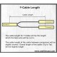 Castline Gold Balanced with RESISTORS Summing Y-Cable Dual 1/4