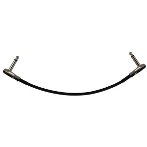10" Castline Silver Mogami 2319 Guitar Pedal Board Patch Cable TS Low Profile Pancake Connector