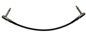 2 Ft Castline Silver Mogami 2319 Guitar Pedal Board Patch Cable TS Low Profile Pancake Connector