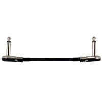 6" Castline Silver Mogami 2319 Guitar Pedal Board Patch Cable TS Low Profile Pancake Connector