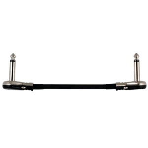 6" Castline Silver Mogami 2319 Guitar Pedal Board Patch Cable TS Low Profile Pancake Connector