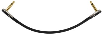 10" Castline Gold Mogami 2524 Guitar Pedal Board Patch Cable TS Low Profile Pancake Connector