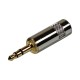 Castline Gold 3.5mm TRS Straight Balanced Stereo Patch Cable Mogami Neglex 2549