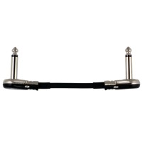 4" Castline Silver Mogami 2319 Guitar Pedal Board Patch Cable TS Low Profile Pancake Connector
