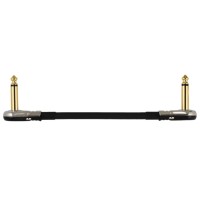 6" Castline Gold Mogami 2524 Guitar Pedal Board Patch Cable TS Low Profile Pancake Connector