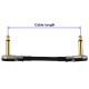 3 Ft Castline Gold Mogami 2524 Guitar Pedal Board Patch Cable TS Low Profile Pancake Connector