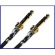 Castline Gold Balanced with RESISTORS Summing Y-Cable Dual 1/4