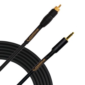 Castline Gold RCA to 3.5 mm TS Audio Patch Cable Mogami 2549