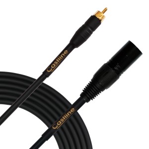 Castline Gold RCA to XLR male/female Audio Patch Cable Mogami 2549